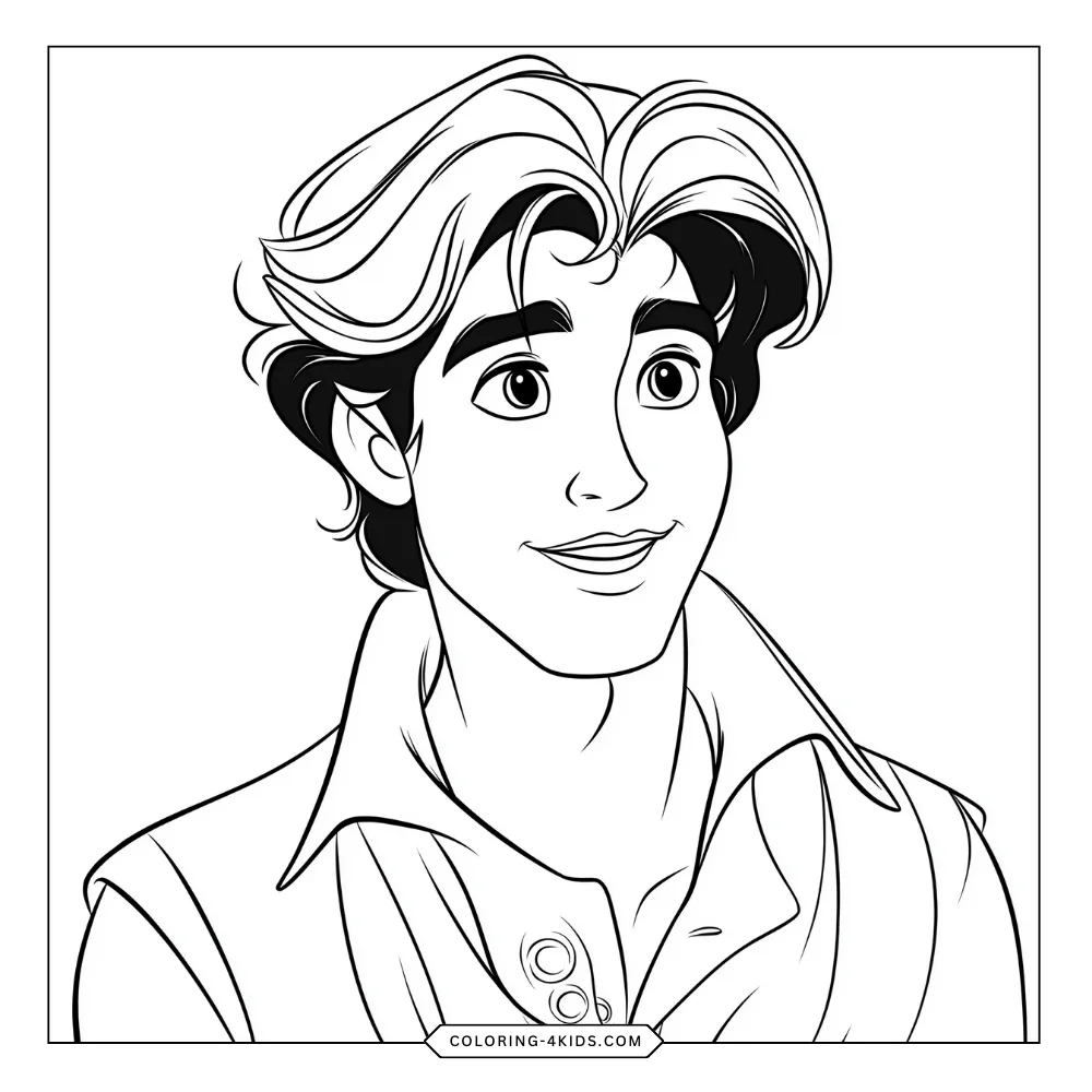 Aladdin & Jasmine coloring book preview page 2