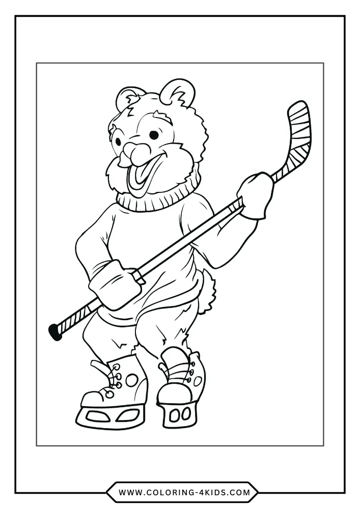 Bear coloring book preview page 2