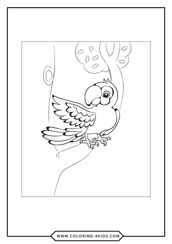 Birds coloring book preview page 3