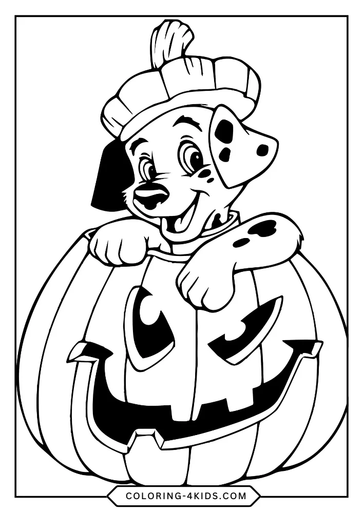 Disney Halloween coloring book preview page 2