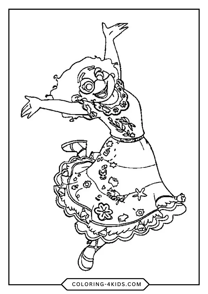 Encanto coloring book preview page 2