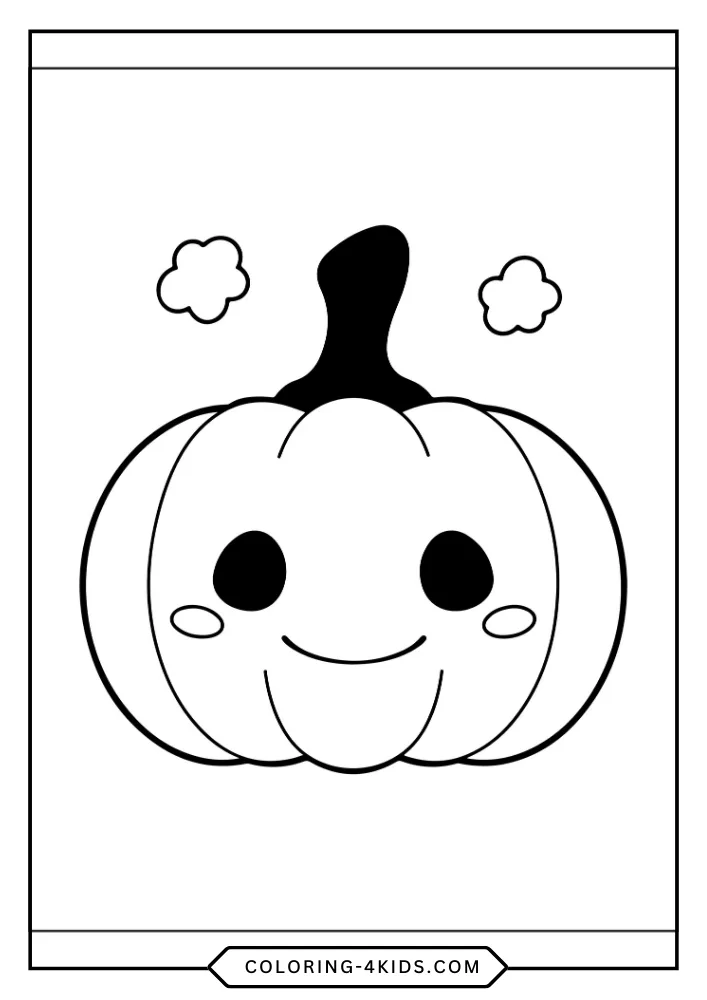 Halloween Pumpkin coloring book preview page 1