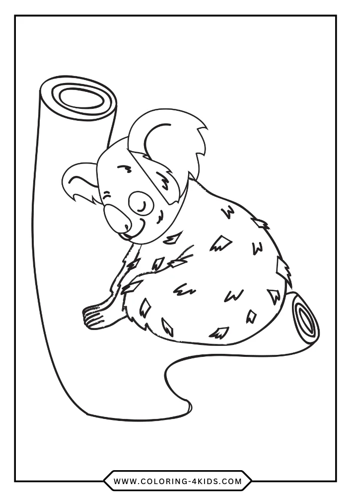 Koala Bear coloring book preview page 4