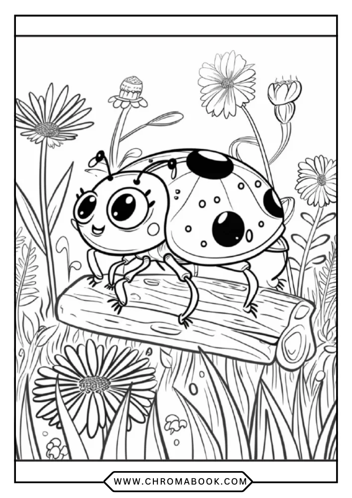 Ladybug coloring book preview page 4