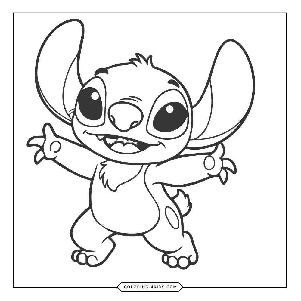 Lilo & Stitch coloring book preview page 1