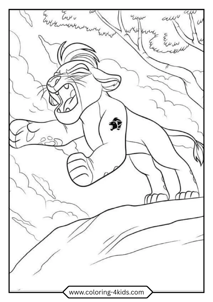 The Lion Guard coloring book preview page 4