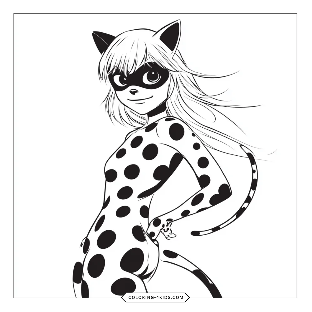 Miraculous Ladybug coloring book preview page 1