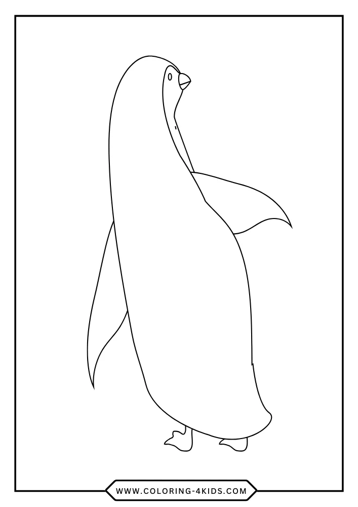 Penguin coloring book preview page 4