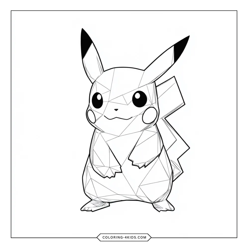 Pikachu coloring book preview page 4
