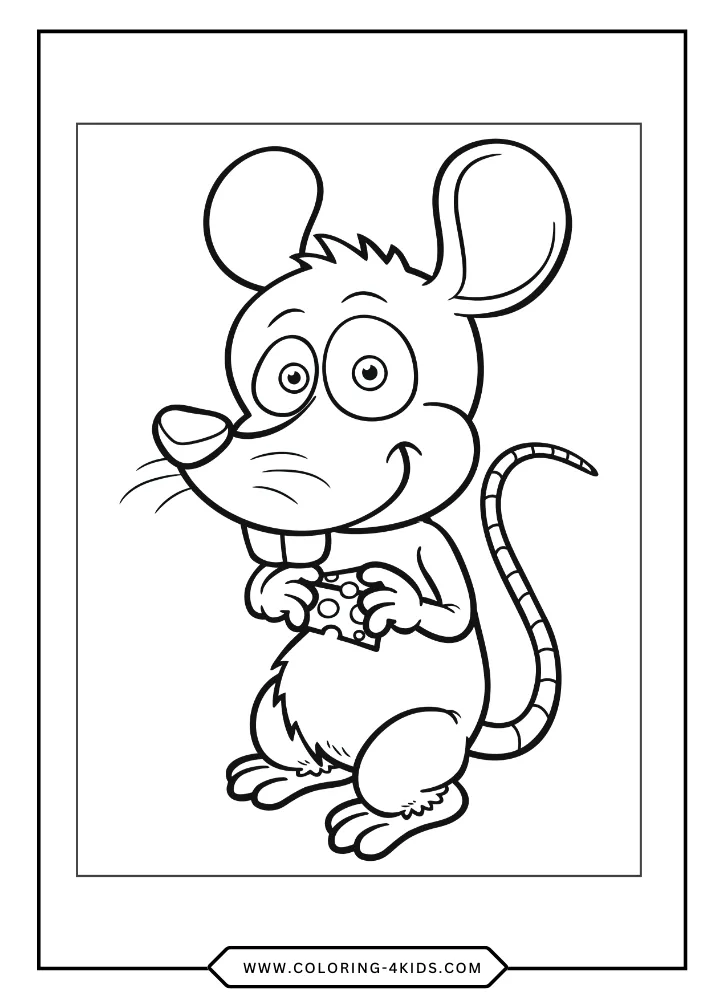 Rat coloring book preview page 1