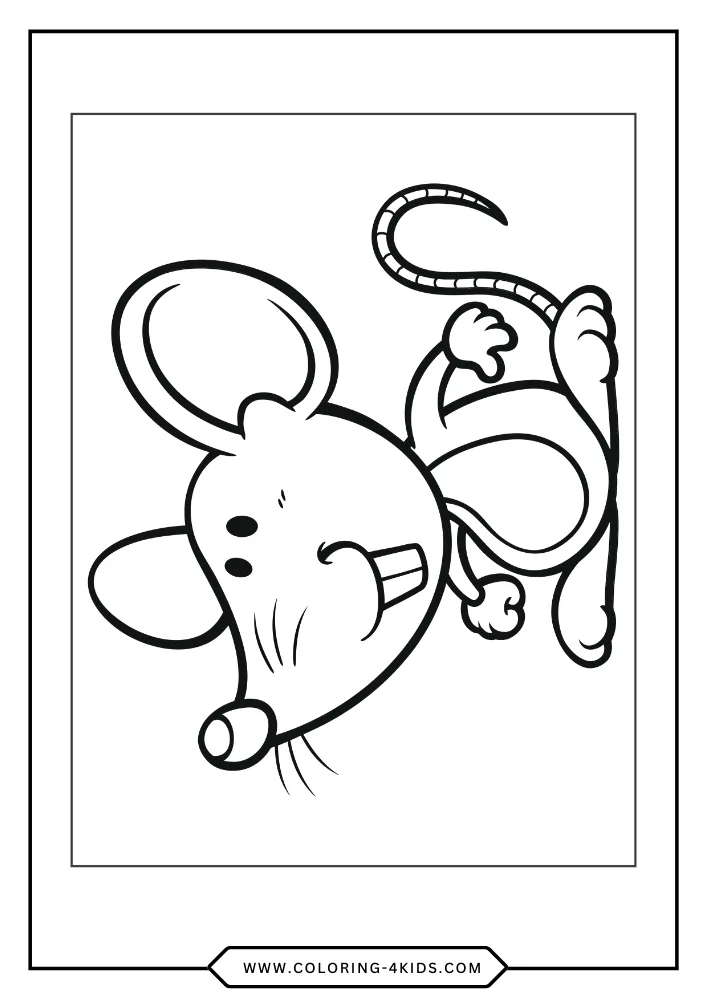 Rat coloring book preview page 4