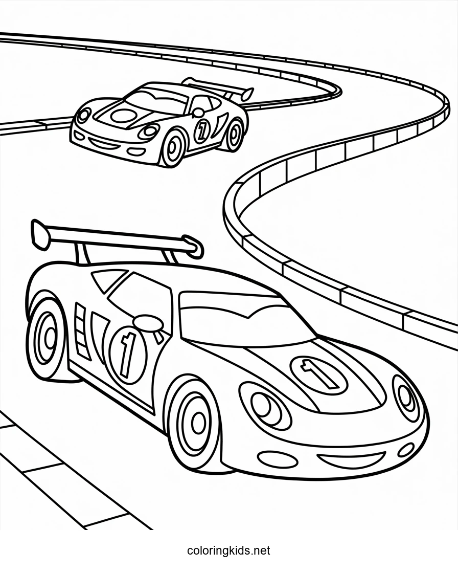 Cars coloring pages for kids, printable free