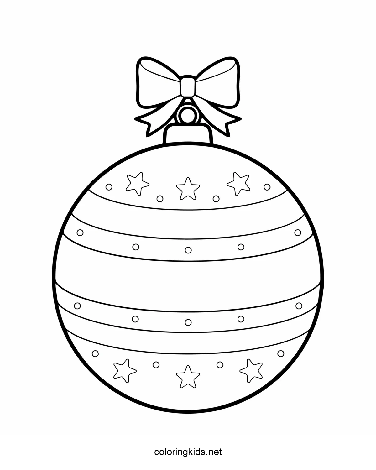 Ornament coloring pages for kids, printable free