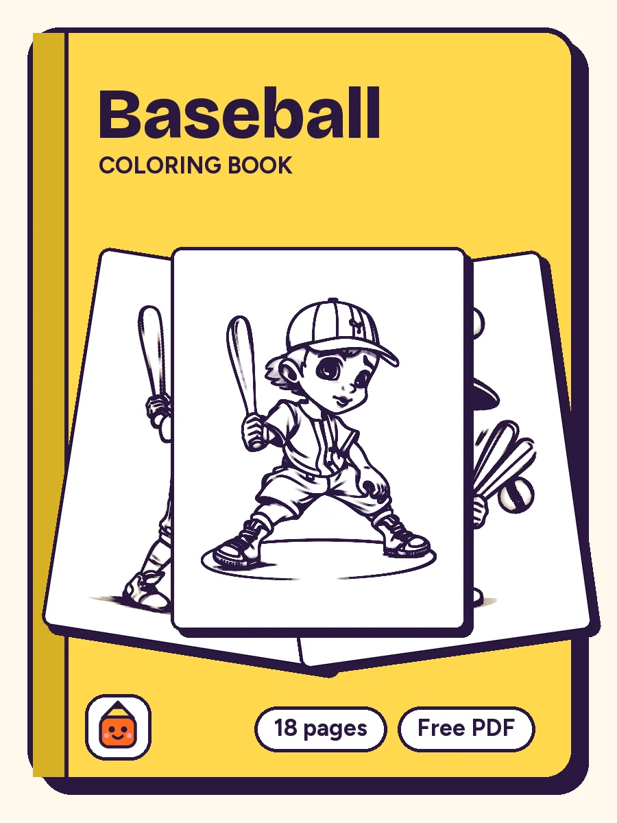 Cover of Baseball Coloring Book