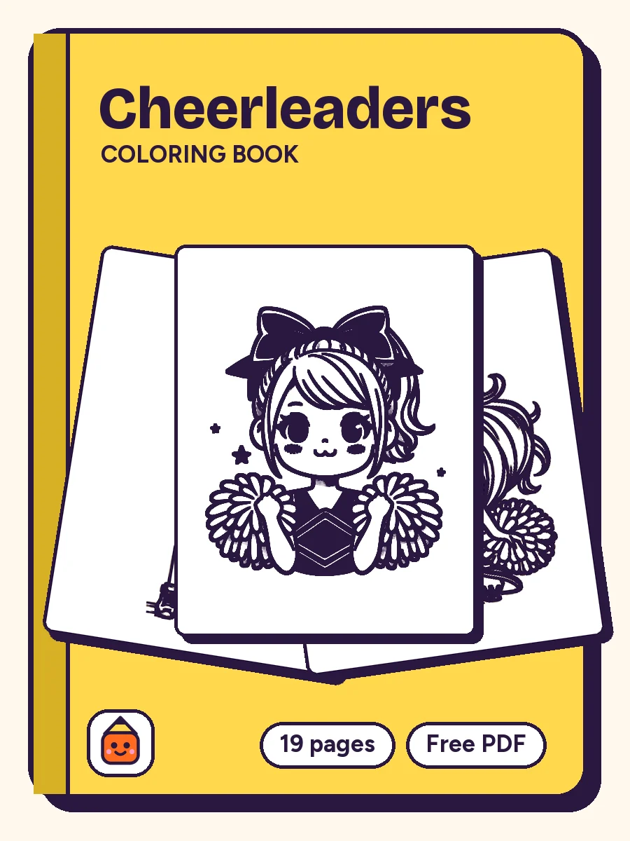 Cover of Cheerleaders Coloring Book