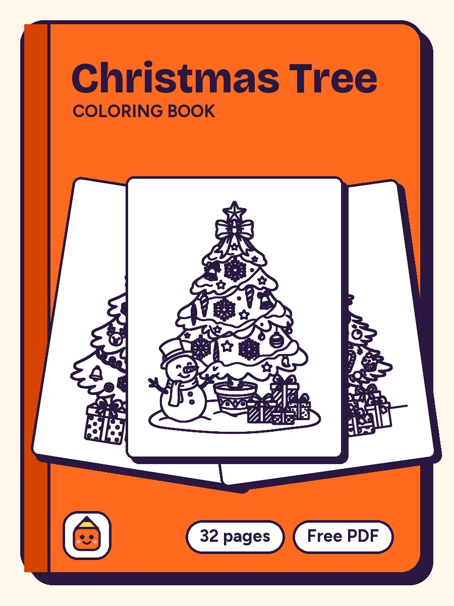 Cover of Christmas Tree Coloring Book