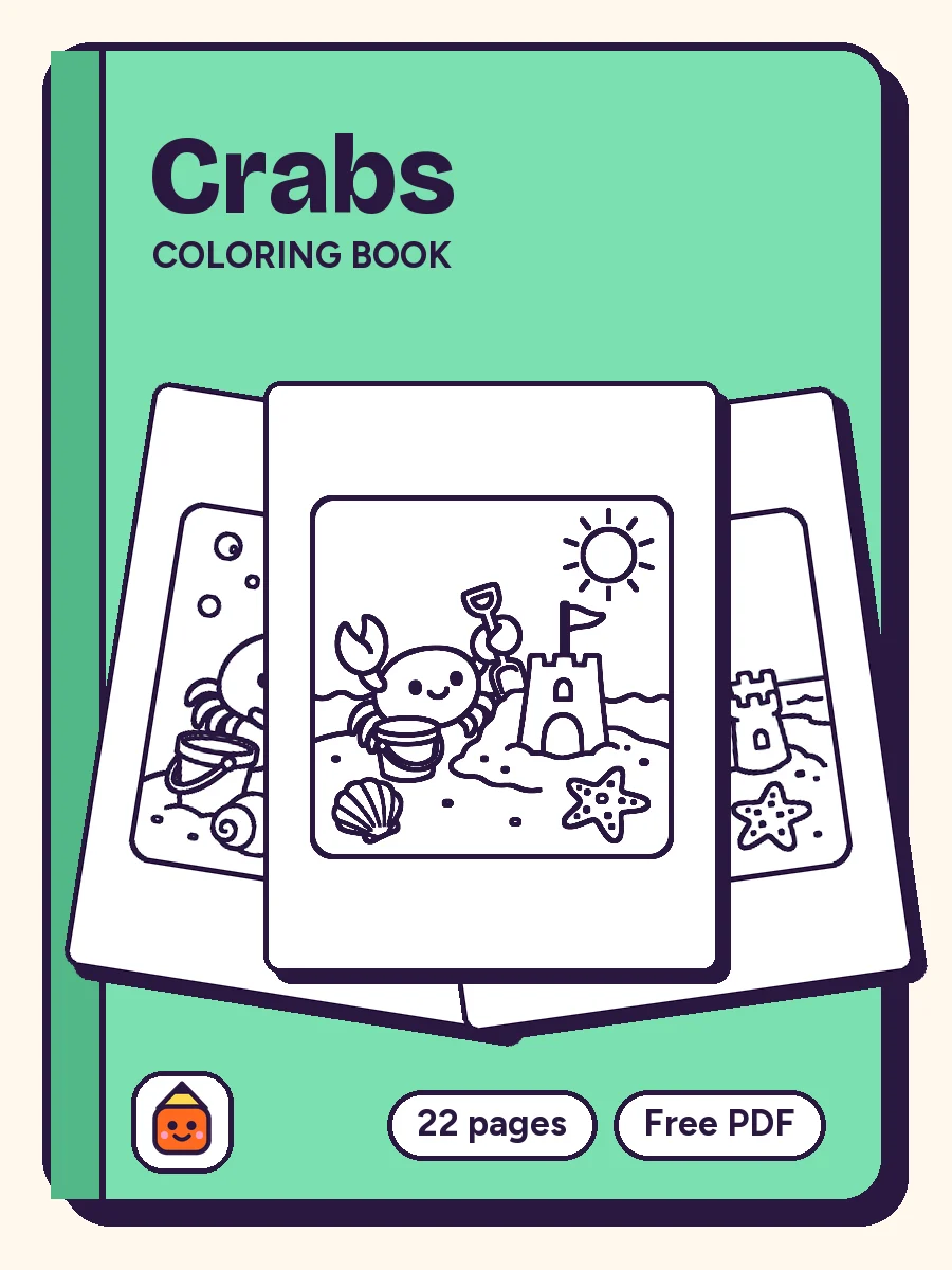 Cover of Crabs Coloring Book
