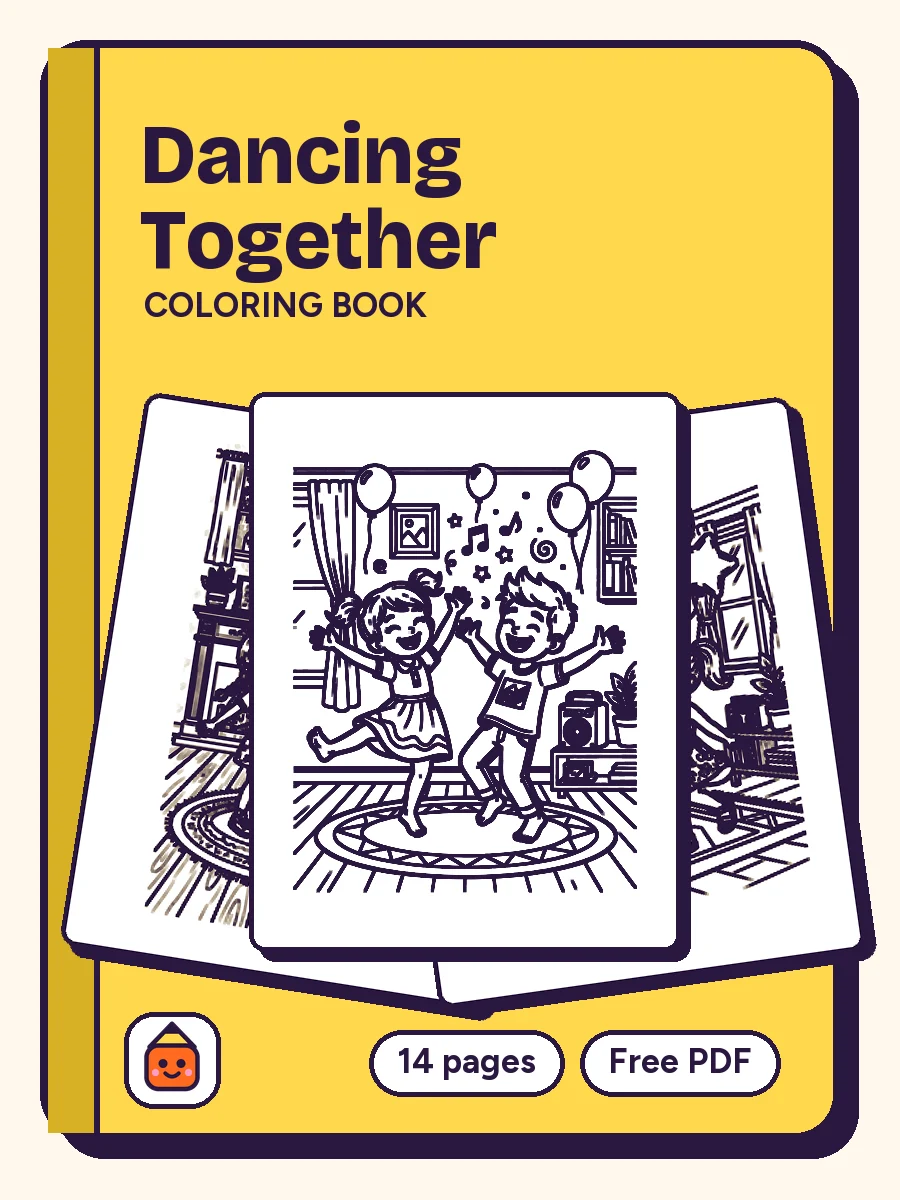 Cover of Dancing Together Coloring Book
