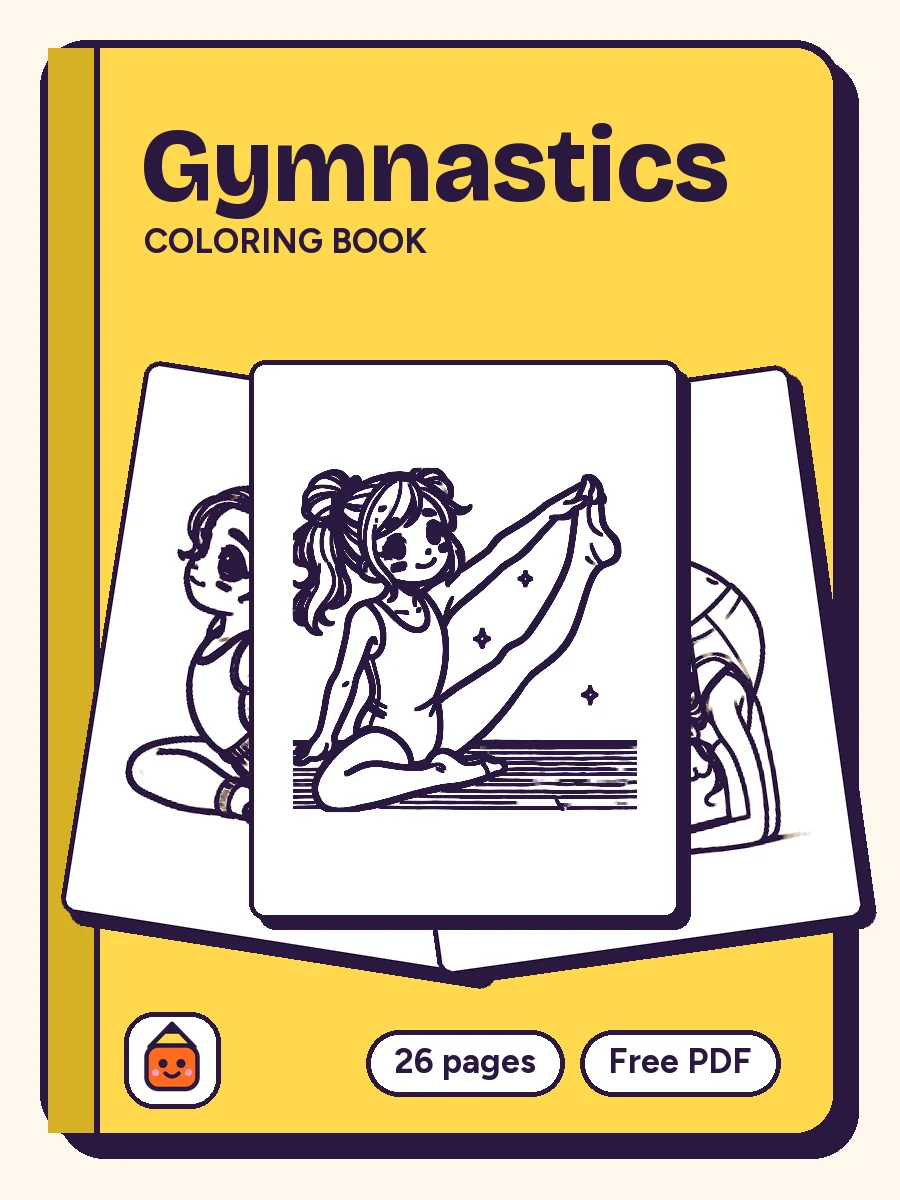 Cover of Gymnastics Coloring Book