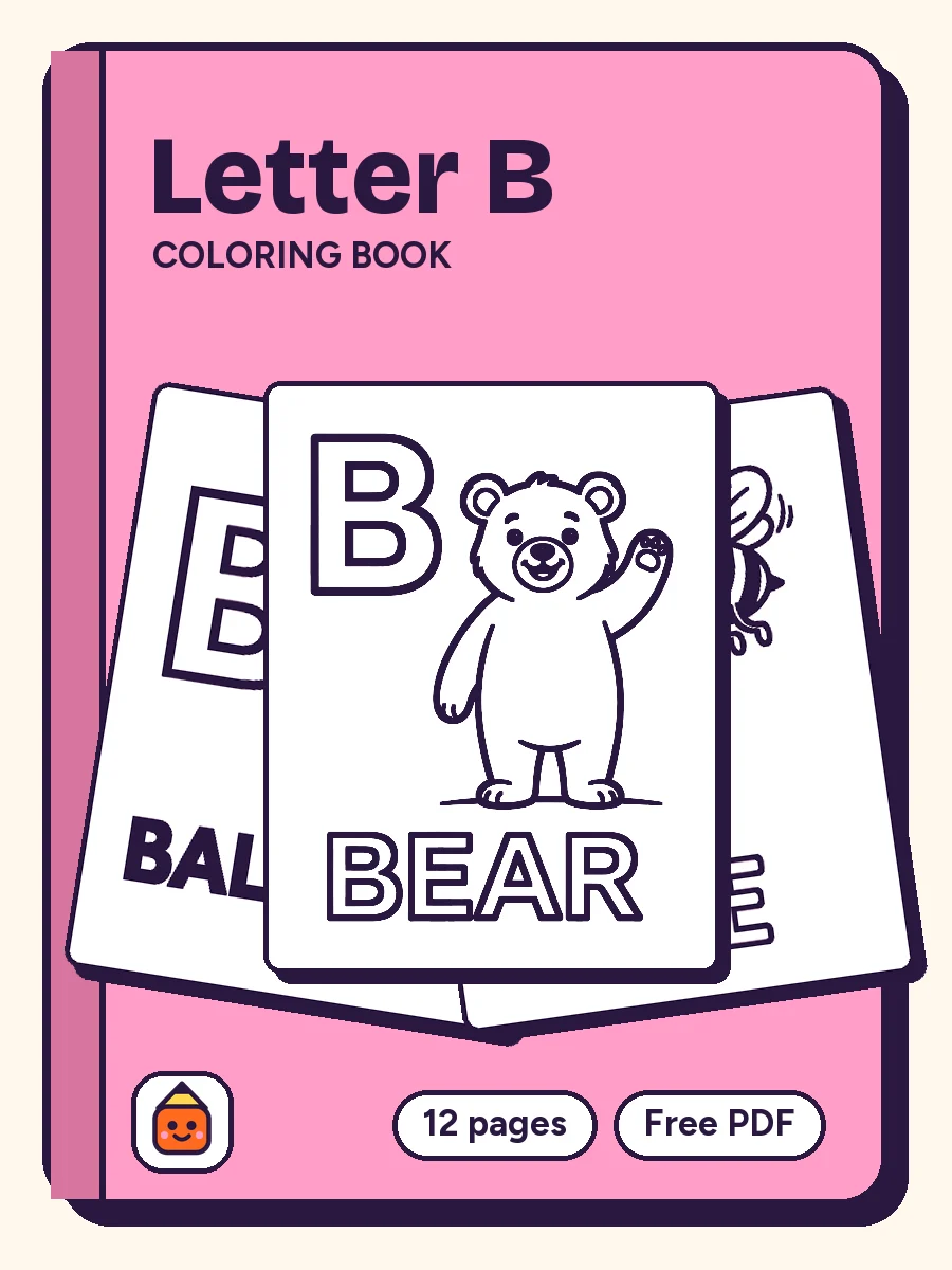 Cover of Letter B Coloring Book
