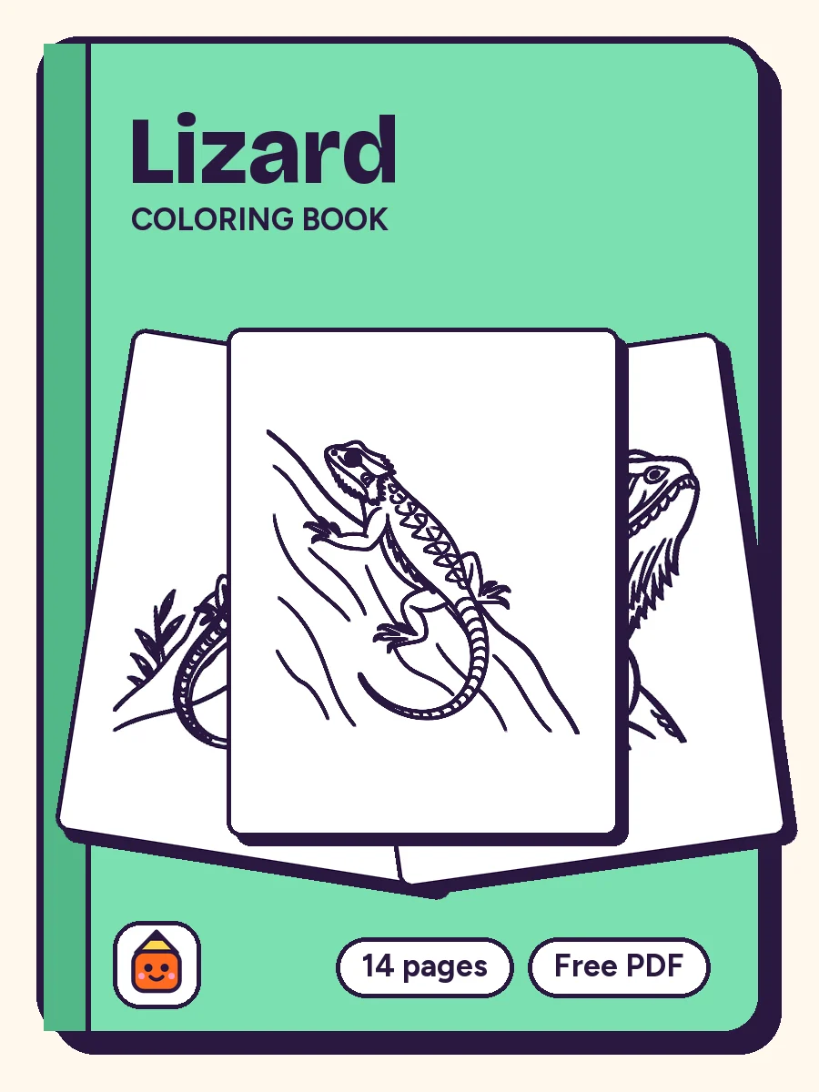 Cover of Lizard Coloring Book