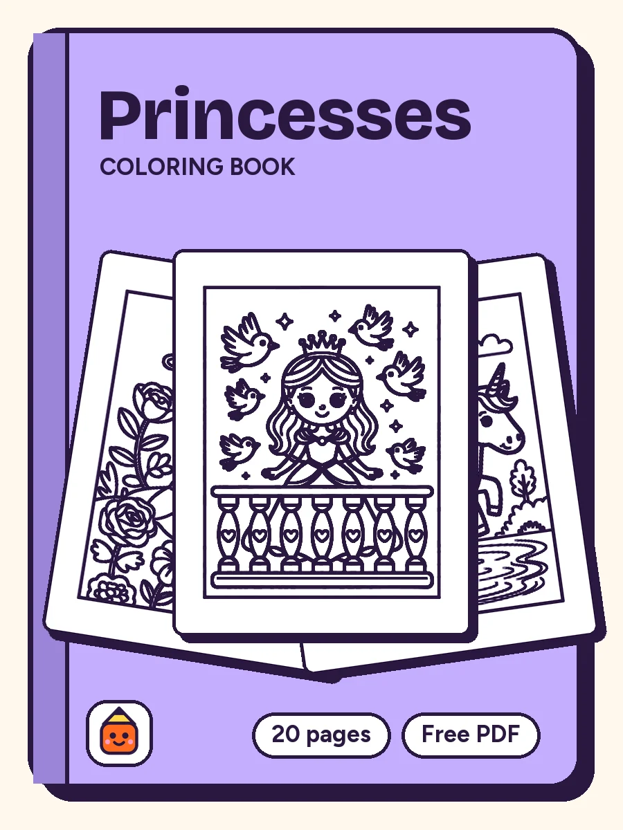 Cover of Princesses Coloring Book