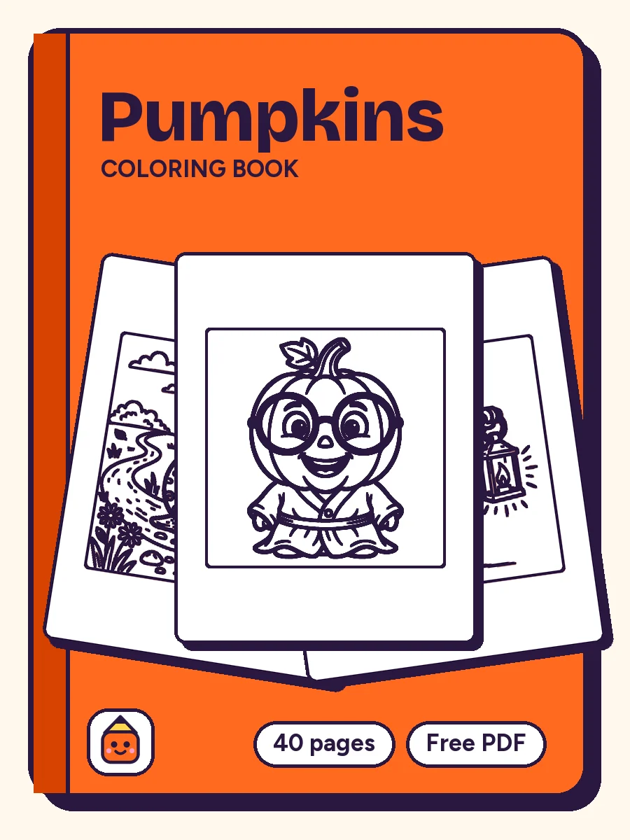 Pumpkins Coloring Book