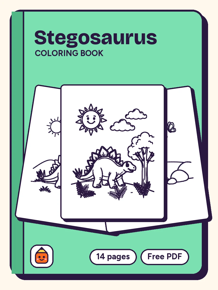 Cover of Stegosaurus Coloring Book