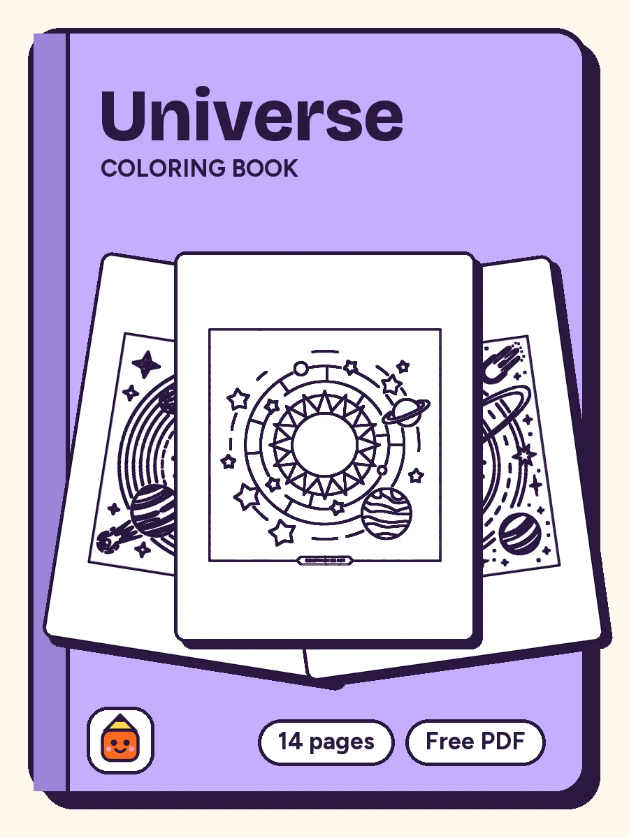 Cover of Universe Coloring Book