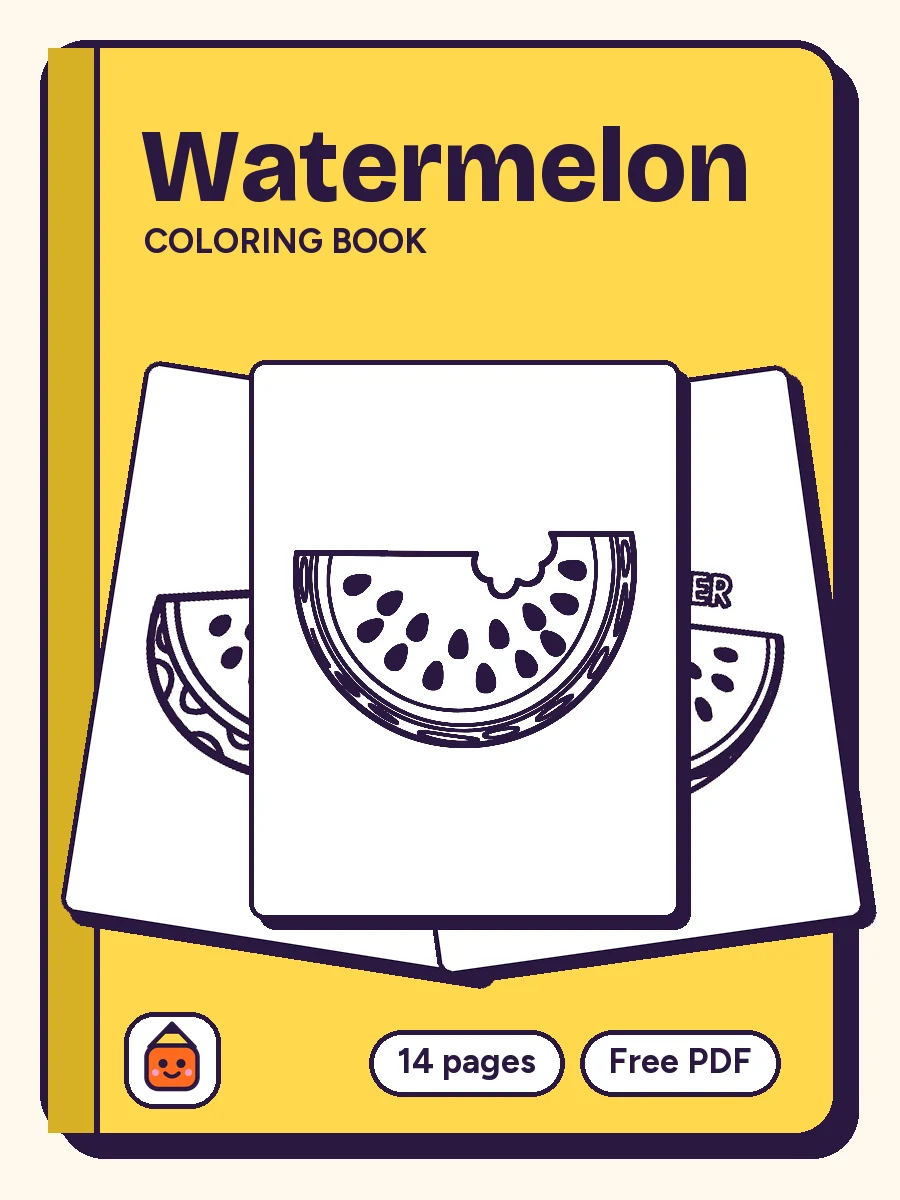 Cover of Watermelon Coloring Book