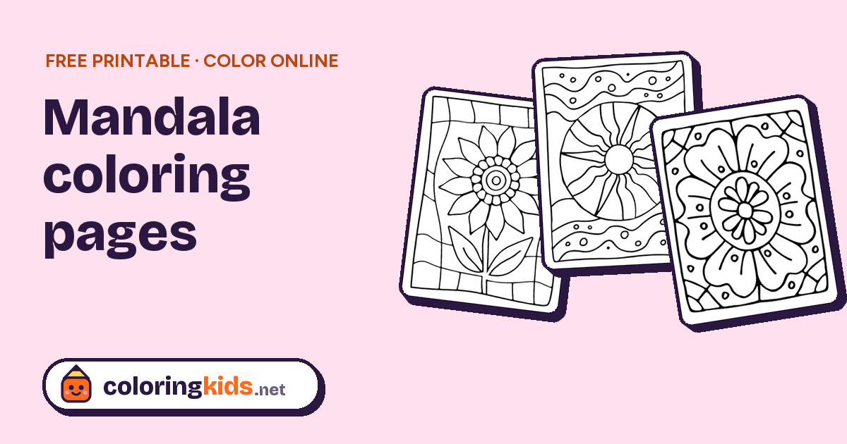 30 Mandala Coloring Pages: Bold Patterns | ColoringKids.net