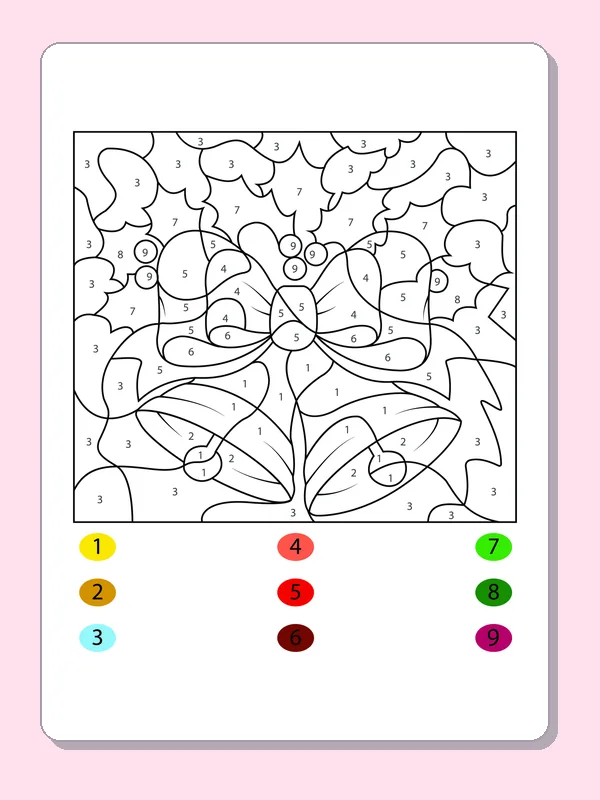 Black and white printable butterfly number puzzle coloring sheet