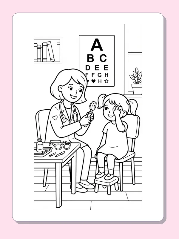 Eye Injection Coloring 9 Eye Coloring Pages: Glasses & Eye Care | ColoringKids.net