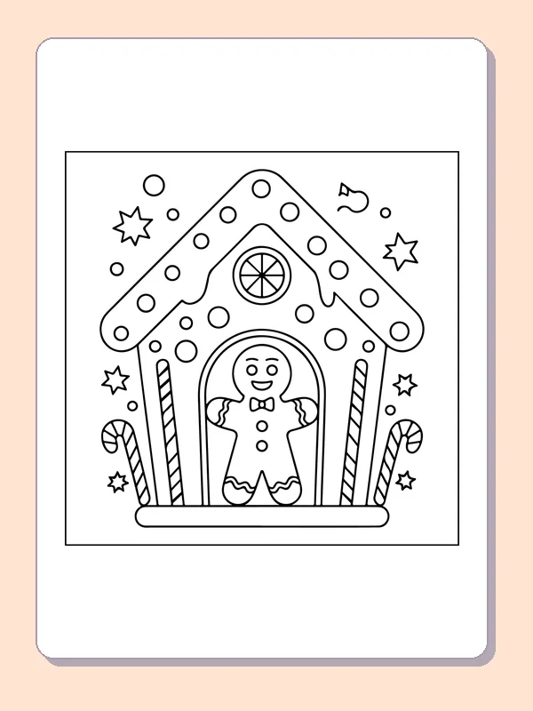 Table Color Kids Gingerbread Friends in Candy Woods coloring page | ColoringKids.net
