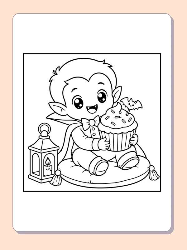 Drawing Ideas Roses Using Number Little Witch with a Warm Mug coloring page | ColoringKids.net