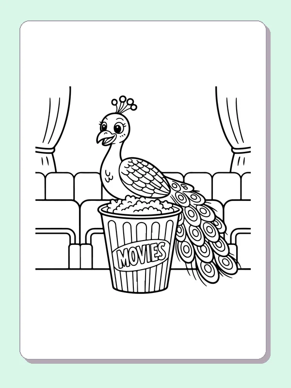 Color Shgeets 20 Peacock Coloring Pages: Patterned Tails | ColoringKids.net